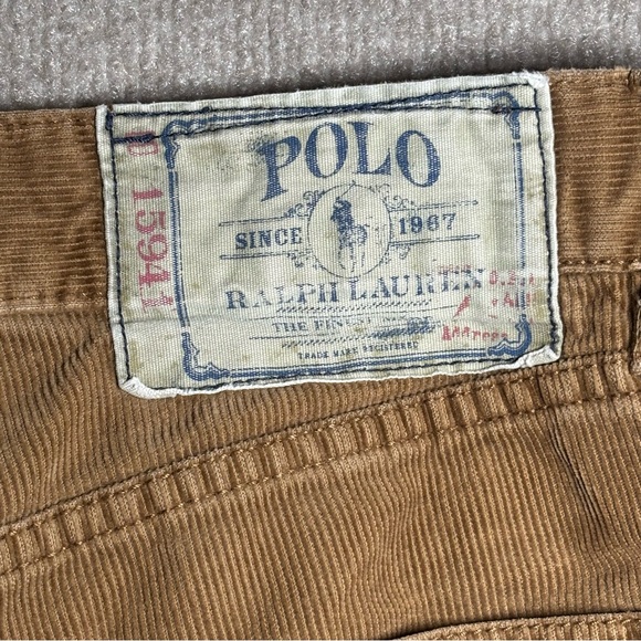 Polo Ralph Lauren Tan Corduroy Pants Men’s 36x30 Straight Fi - Picture 12 of 16